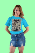 Jazz Dance B/W - Blue Tee