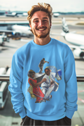 Long sleeve cotton/poly Sweatshirt - Dancing to the Sax