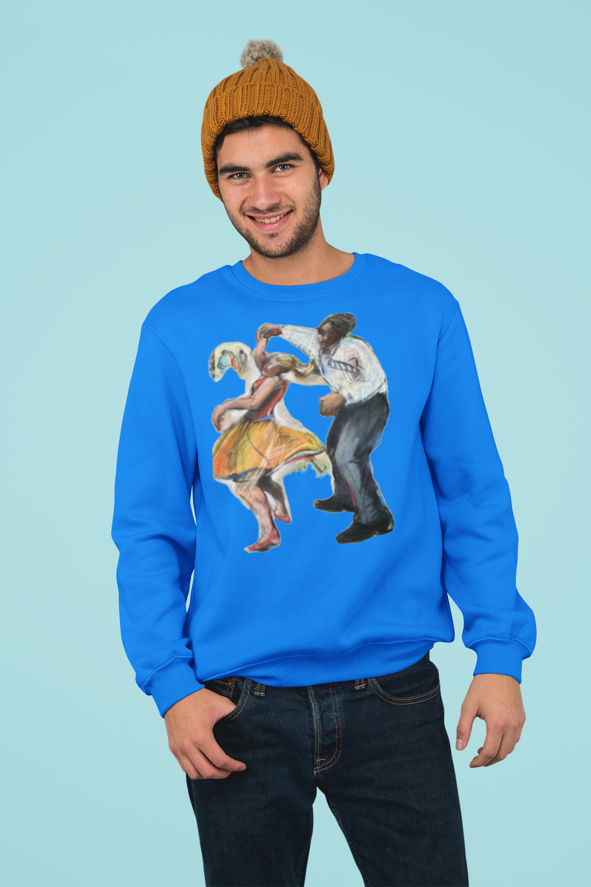 Jitterbug Tonight! Long Sleeve Cotton/Poly Sweatshirt