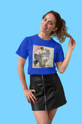 Royal Blue Tee Shirt, Doing the "Bug" Jitterbug Shuffle, Sybille Jazz Art